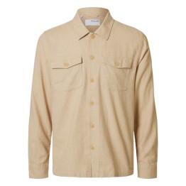 SELECTED brody linen overshirt